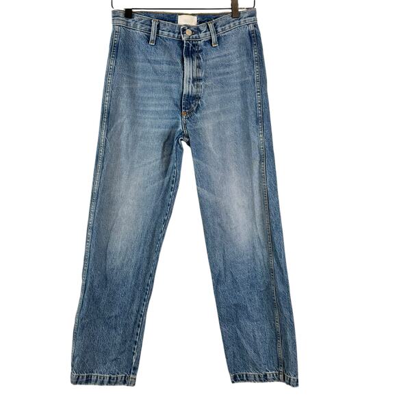 Boyish Kirby Jeans Womens Size 26 The Birds Blue Denim Mid Rise Straight Leg - Picture 2 of 12